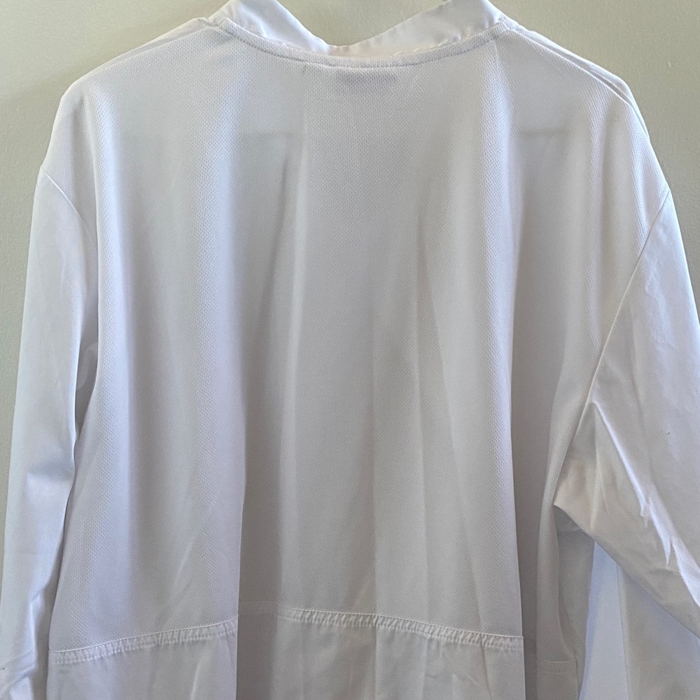 NWOT Men's White Double-Breasted Chef Button Down Dress Shirt - Picture 5 of 6